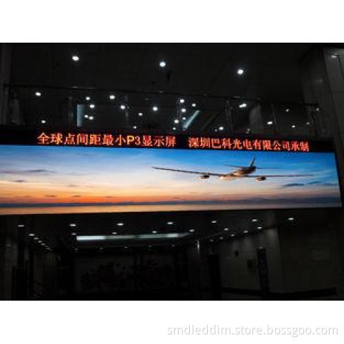 Black lamp SMD Wall Mounted Indoor LED Screen Display for m